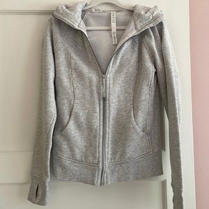 Gray Lululemon scuba jacket size 4